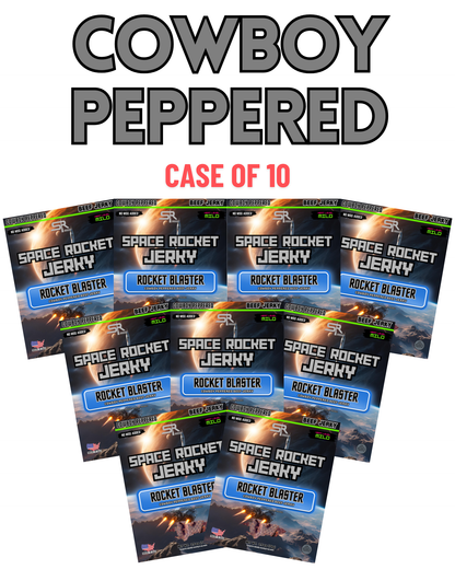 Cowboy Peppered 2.5oz 10 Pack, Beef [Rocket Blaster]
