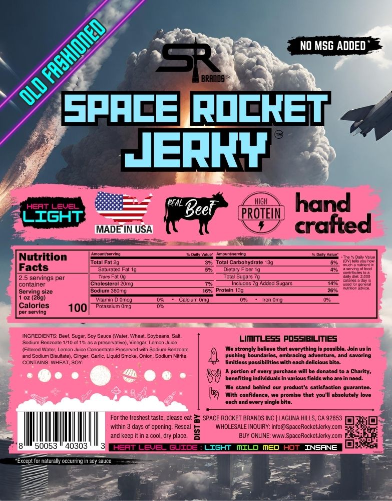 Old Fashioned 2.5oz 10 Pack, Beef [Retro Rocket]