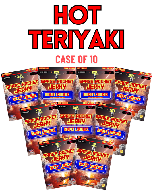 Hot Teriyaki 2.5oz 10 Pack, Beef [Rocket Launcher]