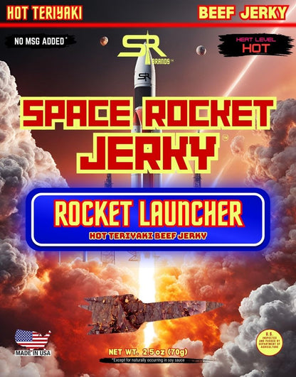 Hot Teriyaki 2.5oz 10 Pack, Beef [Rocket Launcher]