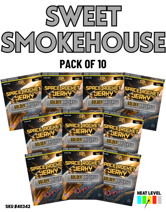 Sweet Smokehouse 2.5oz 10 Pack, Beef [Golden Raider]