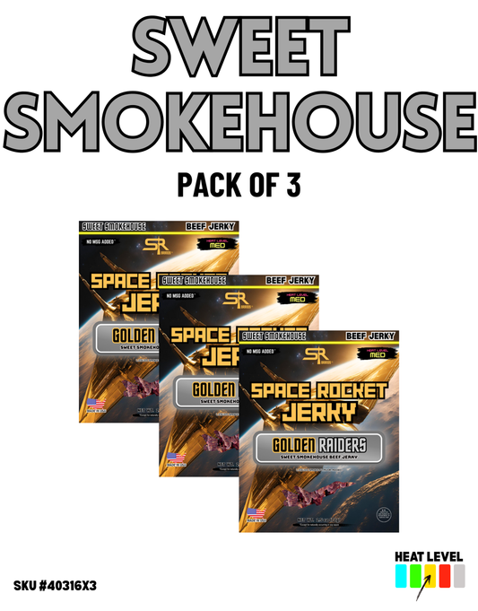 Sweet Smokehouse 2.5oz 3-Pack, Beef [Golden Raider]