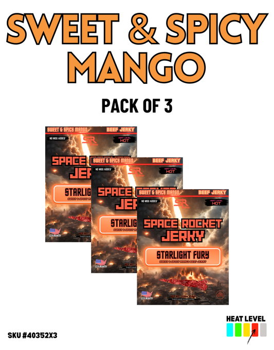 Sweet & Spicy Mango 2.5oz 3-Pack, Beef [Starlight Fury]