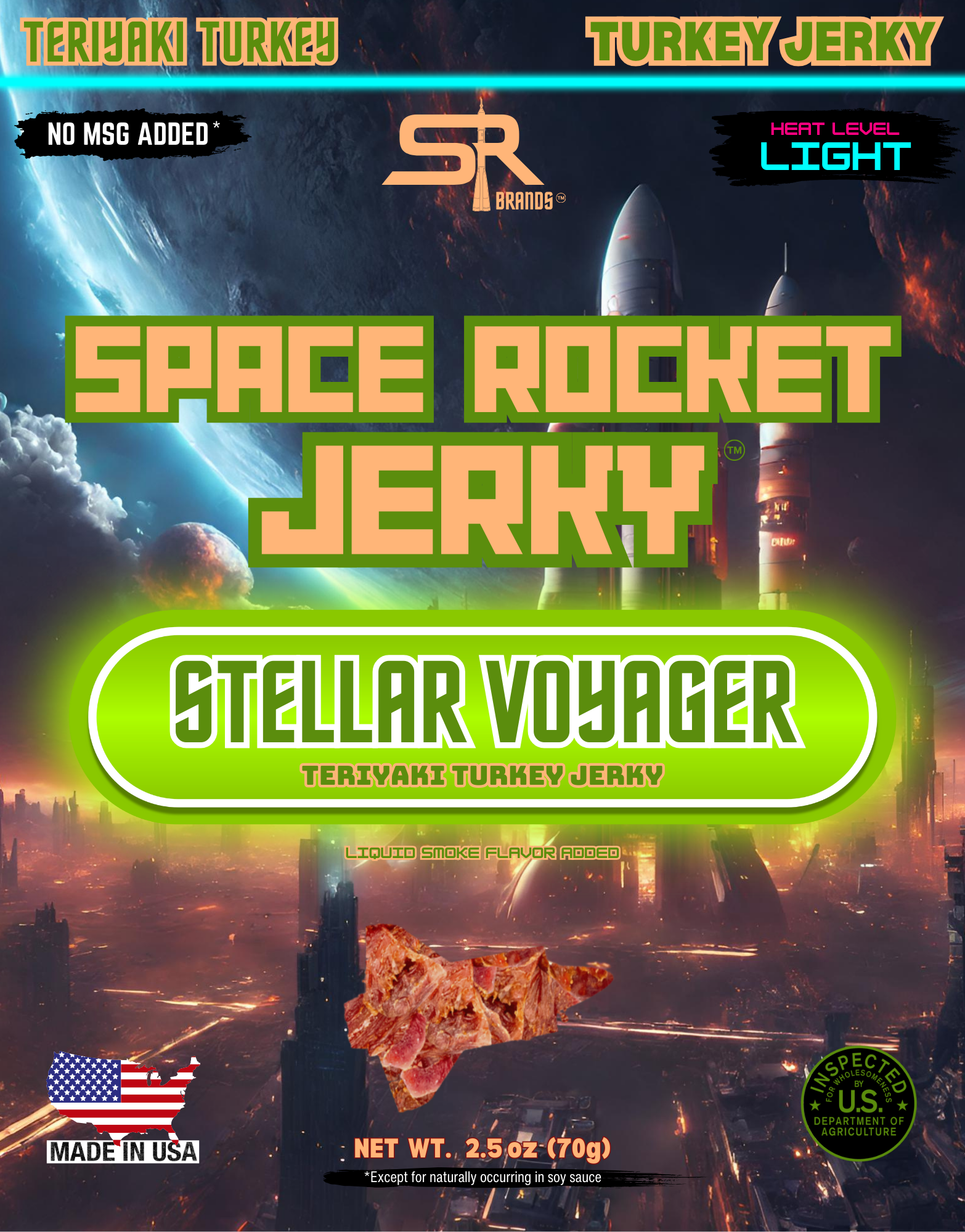 Teriyaki Turkey 2.5oz, Turkey [Stellar Voyager] – Space Rocket Brands